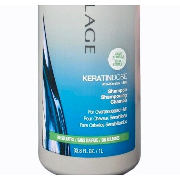 Biolage KeratinDose Pro Keratin Silk Shampoo For Overprocessed Hair 33.8 oz NEW - Picture 2 of 2